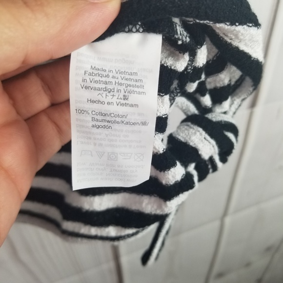 NWT Madewell Modern Stripe Side-Tie T-Shirt - Picture 6 of 6